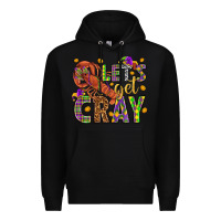 Black Let's get cray Premium Hoodie - HowdyJamesFarm