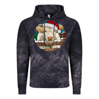 Cloud Black Charolais Cow Christmas Vintage Hoodie - RanaPortraitStore