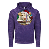 Cloud Purple Charolais Cow Christmas Vintage Hoodie - RanaPortraitStore