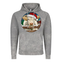 Cloud Rock Charolais Cow Christmas Vintage Hoodie - RanaPortraitStore