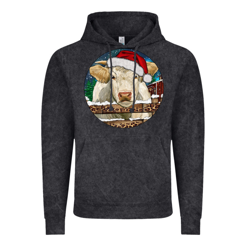 Charolais Cow Christmas Vintage Hoodie by RanaPortraitStore | Teevron