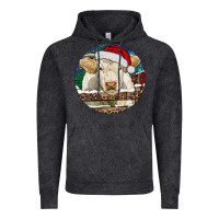Vintage Black Charolais Cow Christmas Vintage Hoodie - RanaPortraitStore
