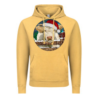Vintage Mustard Charolais Cow Christmas Vintage Hoodie - RanaPortraitStore