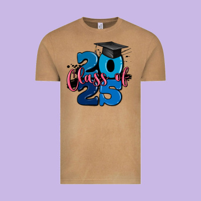 Class Of 2025 Vintage Tee Designed By Maliassmallbusiness