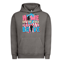 Pigment Tornado Home of the free because of the brave Urban Hoodie - FaDigitalArtStudio