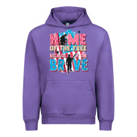 Tulip Home of the free because of the brave Urban Hoodie - FaDigitalArtStudio