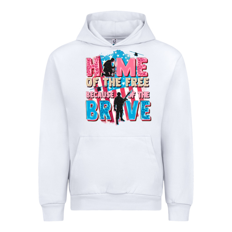 Home Of The Free Because Of The Brave Urban Hoodie by FaDigitalArtStudio | Teevron