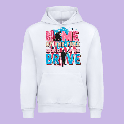 Home Of The Free Because Of The Brave Urban Hoodie Designed By Fadigitalartstudio
