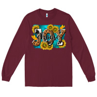Burgundy choose joy Long Sleeve Tee - NancyCooperArtShop
