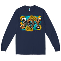 Navy choose joy Long Sleeve Tee - NancyCooperArtShop