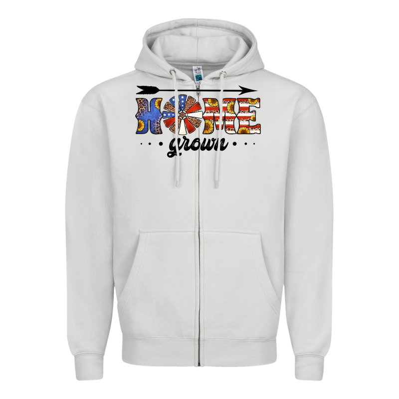 Home Grown American Flag Windmill Zipper Hoodie by Jasminsmagicworld | Teevron