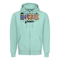 Seafoam home grown american flag windmill Zipper Hoodie - Jasminsmagicworld