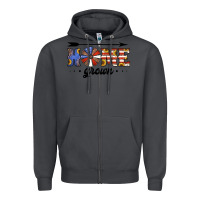 Smoke home grown american flag windmill Zipper Hoodie - Jasminsmagicworld
