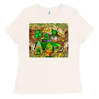 Bone St. Patrick's Day gnomies truck tumbler Ladies Tee - Neo Western