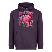 Plum go fight cure pumpkin Heavyweight Hoodie - texasbilliewilder