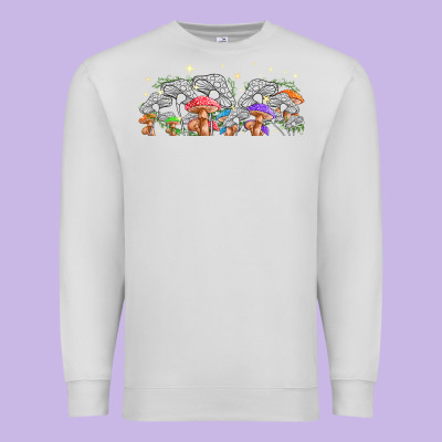 Magic Mushroom Premium Sweatshirt Designed By Tumblerdesignbyshophia