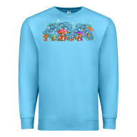 Ocean Blue magic mushroom Premium Sweatshirt - TumblerDesignByShophia