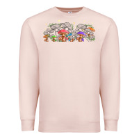 Pale Pink magic mushroom Premium Sweatshirt - TumblerDesignByShophia