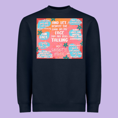 Sarcastic Quotes Heavyweight Sweatshirt Designed By Maliassmallbusiness