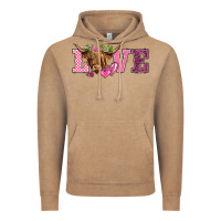 Vintage Coffee valentine's day love highland cow Vintage Hoodie - BarkalooDesign