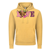 Vintage Mustard valentine's day love highland cow Vintage Hoodie - BarkalooDesign