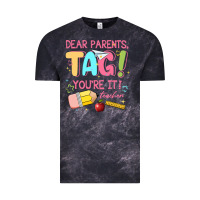 Cloud Black dear parents tag youre it teacher Vintage Tee - JahusDesignShop