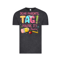 Vintage Black dear parents tag youre it teacher Vintage Tee - JahusDesignShop