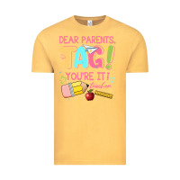 Vintage Mustard dear parents tag youre it teacher Vintage Tee - JahusDesignShop