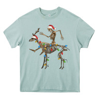 Arona skeleton deer santa Heavy Core Tee - FaDigitalArtStudio