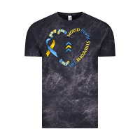 Cloud Black world down syndrome day Vintage Tee - MaliasSmallBusiness