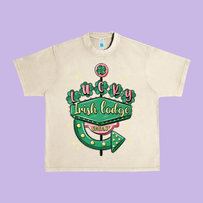 Irish Lodge Vacant Urban Heavy Tee Designed By Maliassmallbusiness