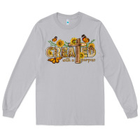 Moon Dust created with a purpose with sunflower and butterfl Long Sleeve Tee - NancyCooperArtShop