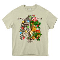 Mossy skeleton chest christmas Heavy Core Tee - FaDigitalArtStudio