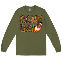 Army Green game day football Long Sleeve Tee - JahusDesignShop