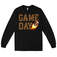 Black game day football Long Sleeve Tee - JahusDesignShop