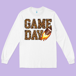 Game Day Football Long Sleeve Tee Designed By Jahusdesignshop
