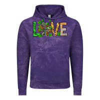 Cloud Purple love luck with clover Vintage Hoodie - NancyCooperArtShop