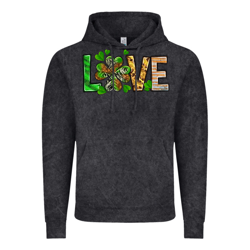 Love Luck With Clover Vintage Hoodie by NancyCooperArtShop | Teevron