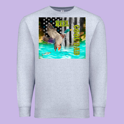 Reel Cool Dad Bass Premium Sweatshirt Designed By Tumblerdesignbyshophia