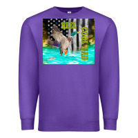 Purple reel cool dad bass Premium Sweatshirt - TumblerDesignByShophia