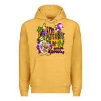 Mustard I'm catching if you're throwing Premium Hoodie - HowdyJamesFarm