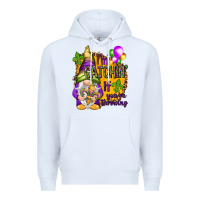 White I'm catching if you're throwing Premium Hoodie - HowdyJamesFarm