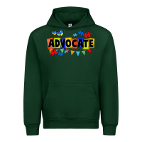 Forest Green Advocate Autism Urban Hoodie - FaDigitalArtStudio