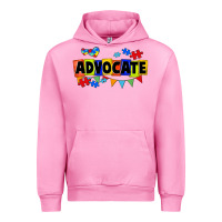 Fuchsia Pink Advocate Autism Urban Hoodie - FaDigitalArtStudio