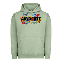 Pigment Oil Green Advocate Autism Urban Hoodie - FaDigitalArtStudio