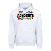 White Advocate Autism Urban Hoodie - FaDigitalArtStudio