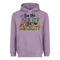 Lavender see the ability not the disability nca Heavyweight Hoodie - NancyCooperArtShop