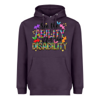 Plum see the ability not the disability nca Heavyweight Hoodie - NancyCooperArtShop