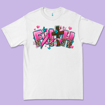 Cancer Faith Cross Premium Tee Designed By Adodesignshop