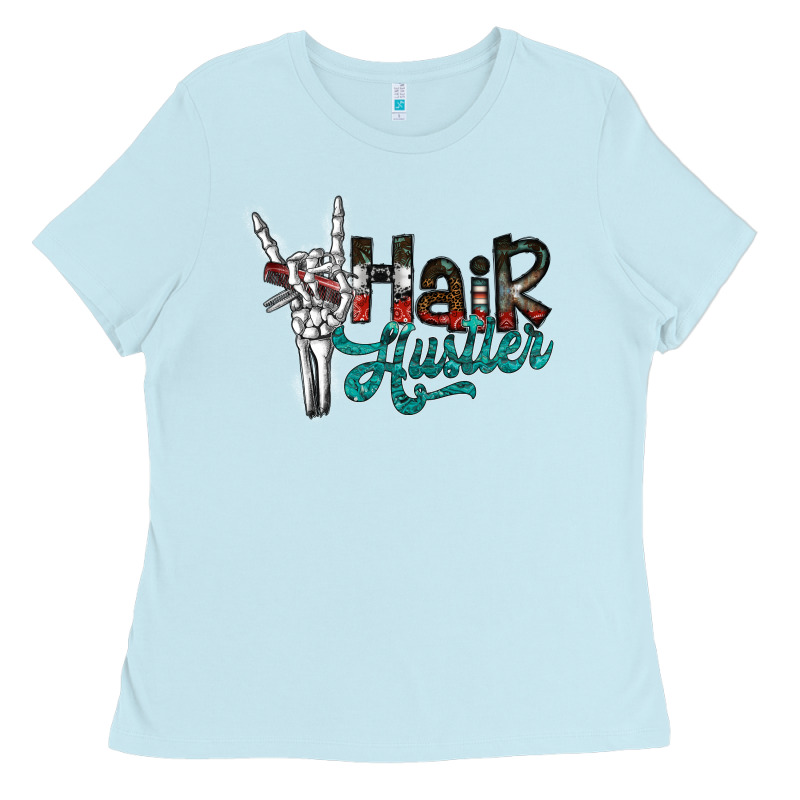 Hair Hustler2 Ladies Tee by SublimationCraftShop | Teevron